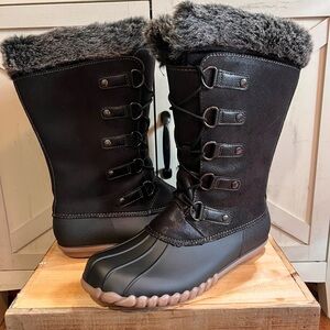 Yuu Fiona Women's Black Cold Weather Mid-Calf Boots SIZE 11M NEW!